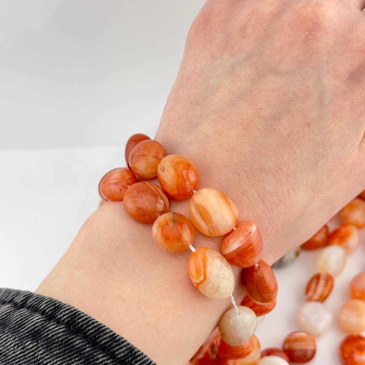 Агат Ботсвана размер 15*17мм натуральные камни